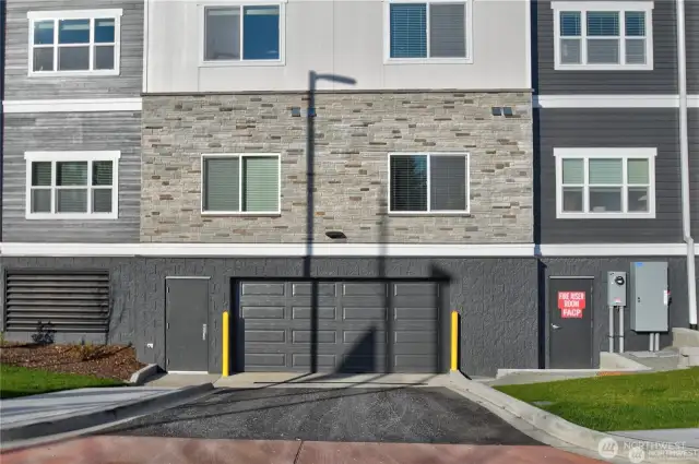 Underground parking is secure and climate controlled.