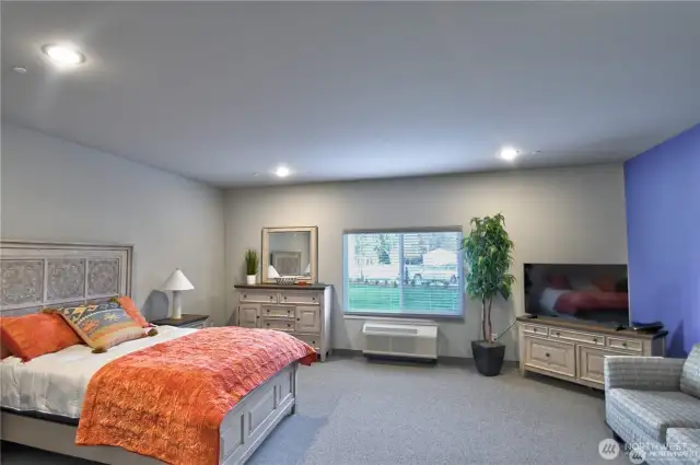 Guest room can be reserved for out of town visitors.