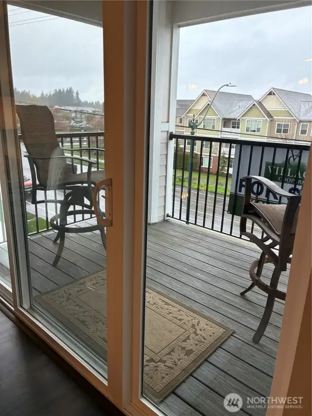 Balcony is North facing