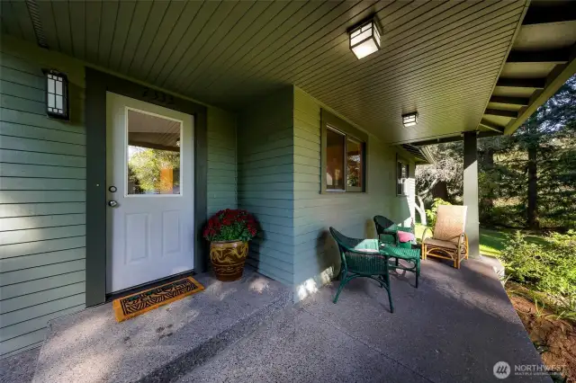 Large covered front porch