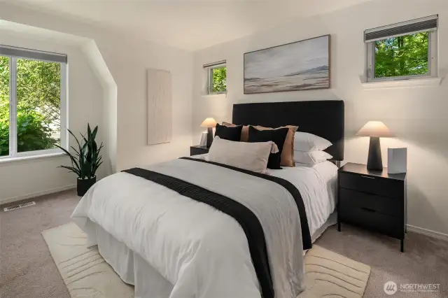 Upper level primary suite