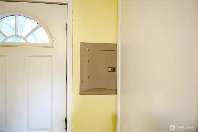 Electric panel inside the 'living room'