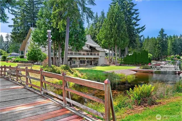 Park looking at the clubhouse