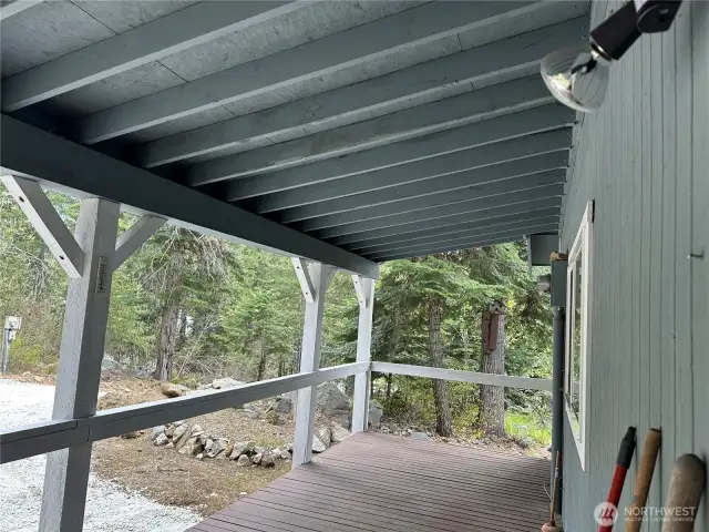 Covered back deck
