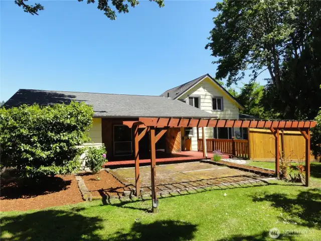 Rear of home.