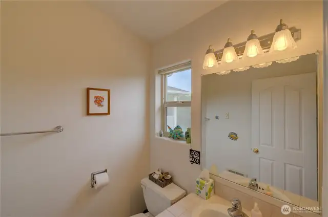 Upper floor half bath.