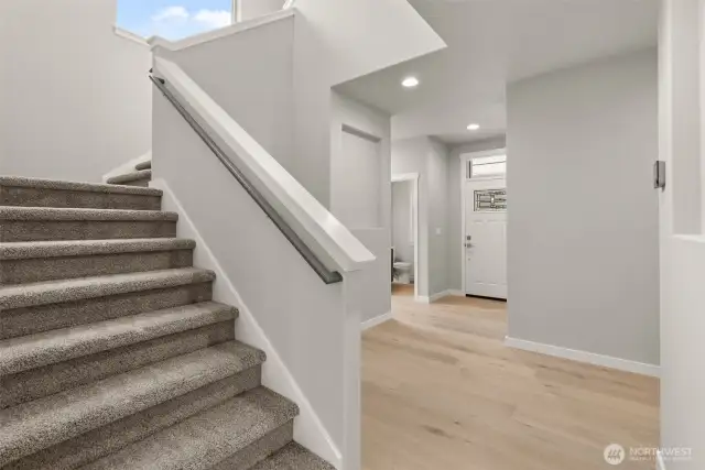 Stairway leading to 2nd floor.