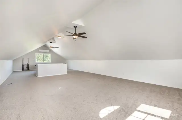 3rd level loft with mini-split heating & A/C!