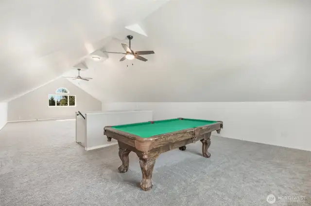 Plenty of space for games, home gym or theater!