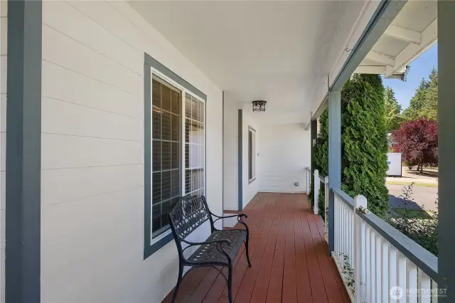 Lovely covered porch