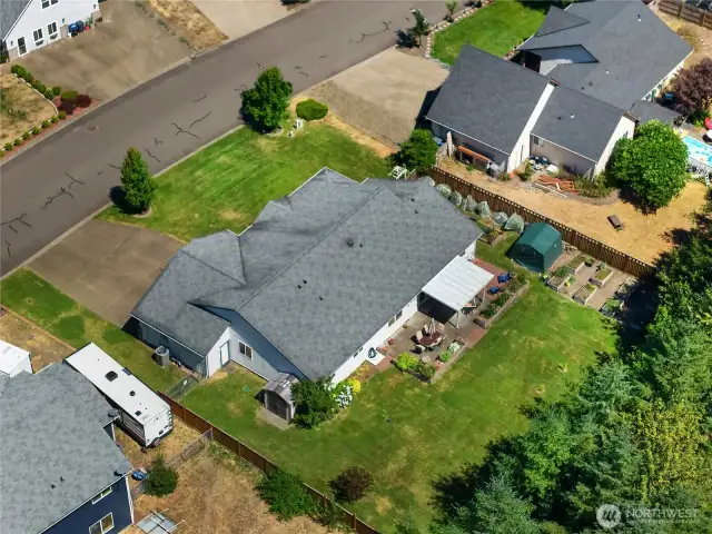 Home has built-in sprinklers for keeping your grass nice and green!