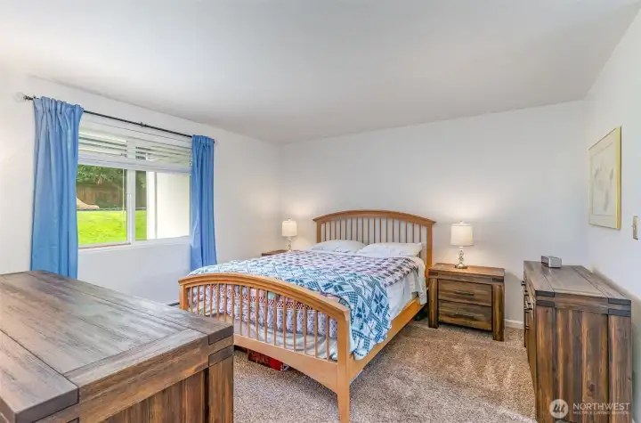 Spacious primary bedroom