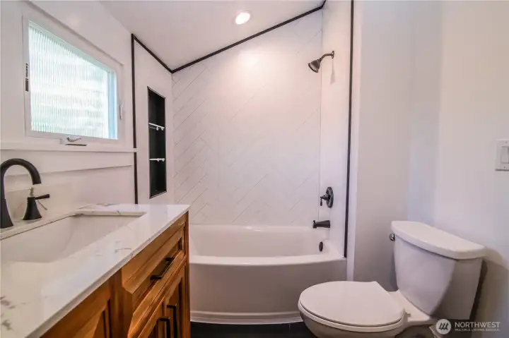 Another view of upstairs bath.