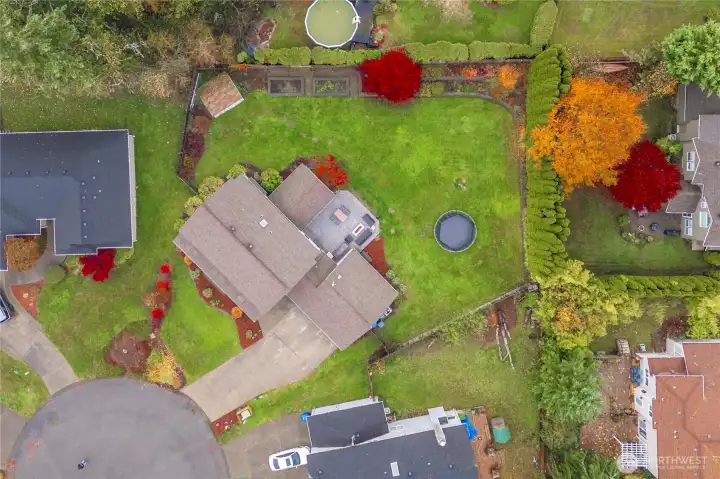 1/3 acre lot on a cul-de-sac