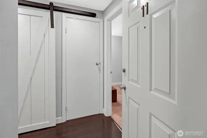 As you enter the home, you are welcomed by easy care flooring from entryway through to the living area space.