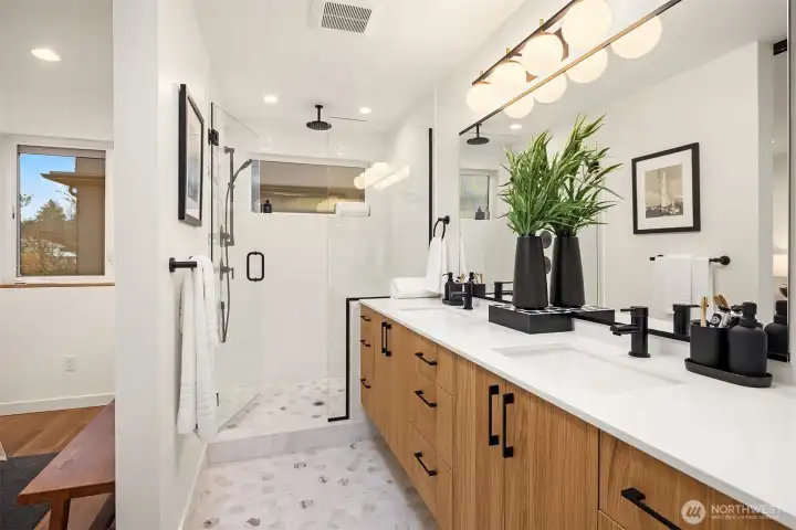 Stunning primary bathroom