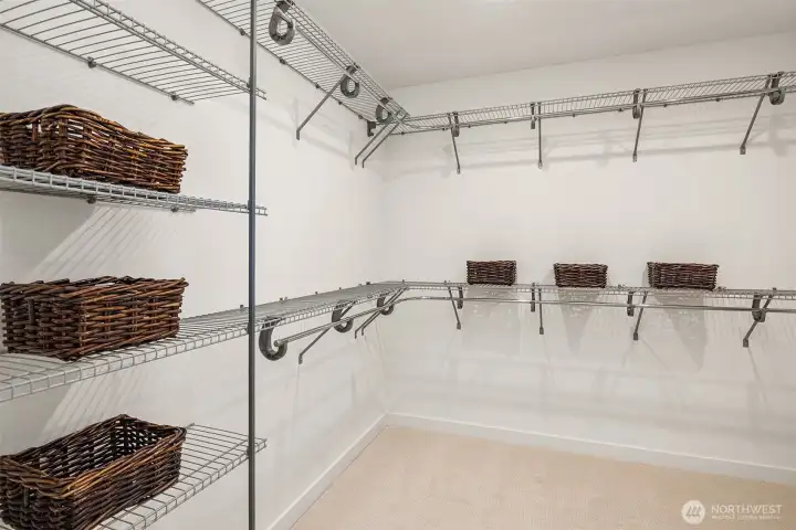 over-sized walk-in closet