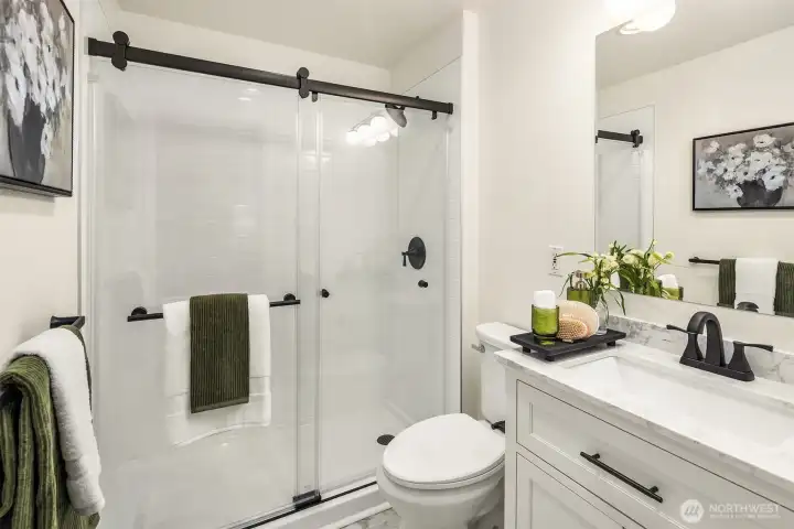 Brand new three quarter bath