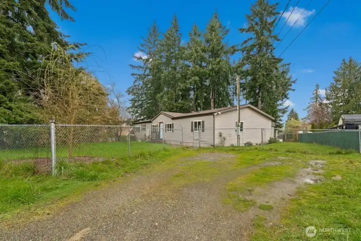 Off street parking area.