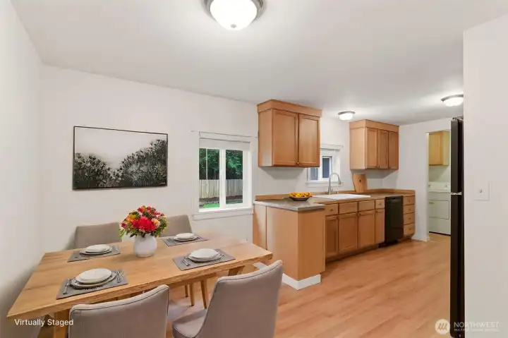 Dining area off kitchen
