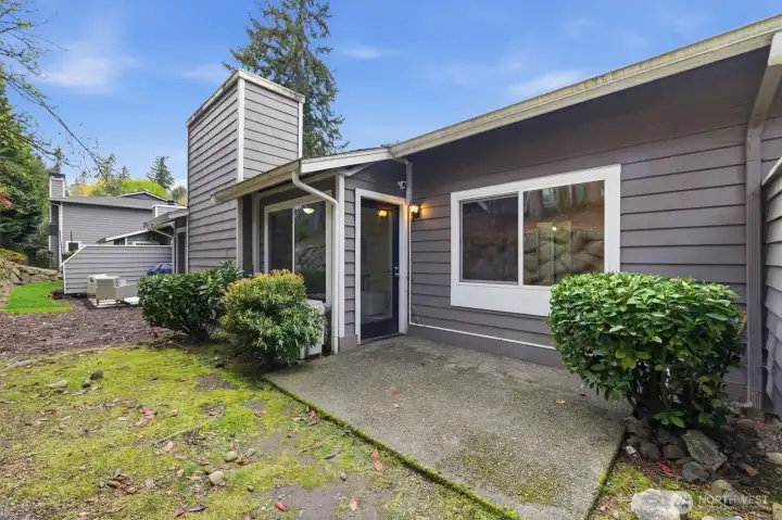 Enjoy entertaining on this charming patio.