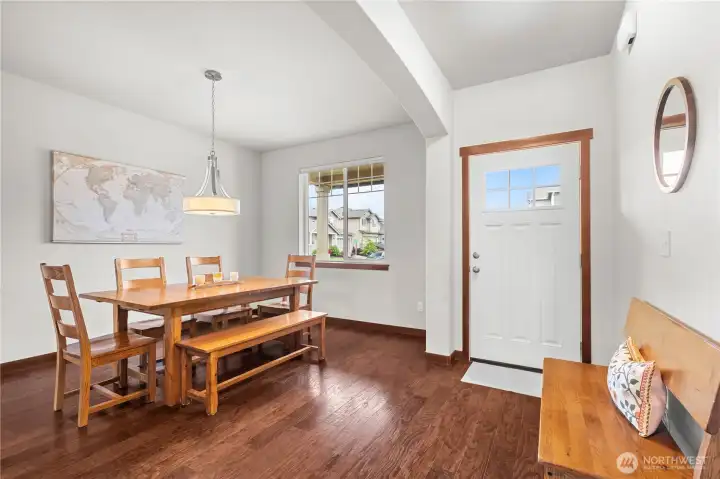 Dining room with natural light in 5-bedroom home for sale in Stanwood School District Dining room with natural light in 5-bedroom home for sale in Stanwood School District