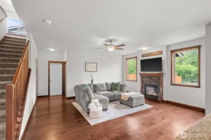Bright living room in Stanwood WA home featuring open layout and flexible living space Bright living room in Stanwood WA home featuring open layout and flexible living space