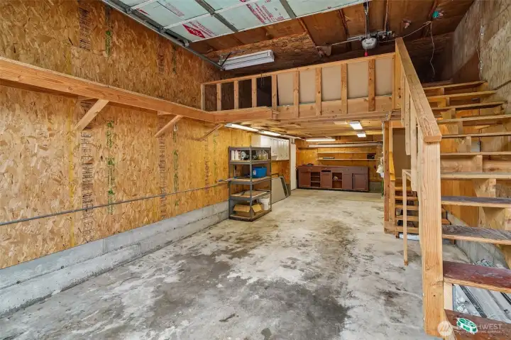 Tandem Garage with loft