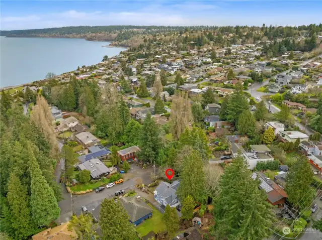 Proximity to the Puget Sound. Less than a 10 minute walk to the beach.