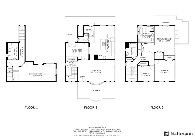 Individual Floor plans available on request in our inspection packet.