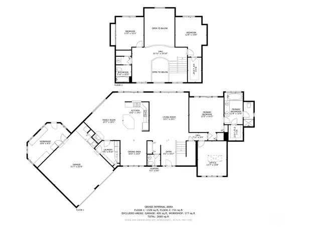 Square footage layout