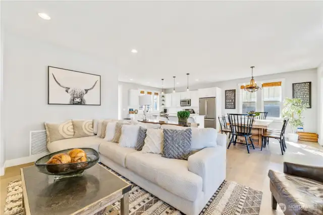Open-concept layout