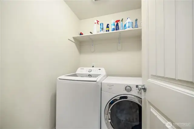laundry off the kitchen and garage man door
