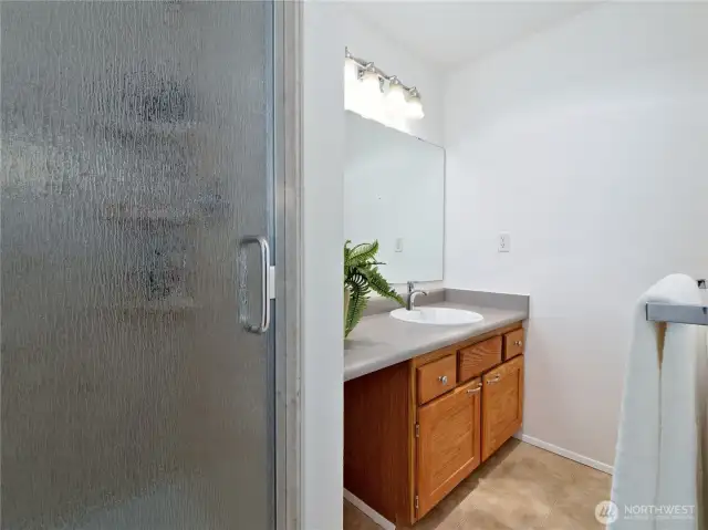 Primary bath with walk in shower