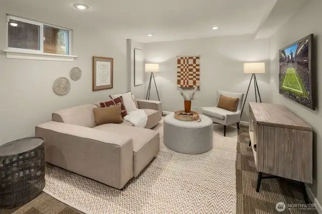 Lower level family room