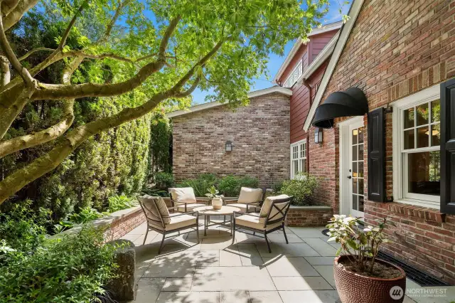 East patio is perfect for escaping the heat on a shady patior