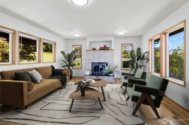 Living room:virtual staging.