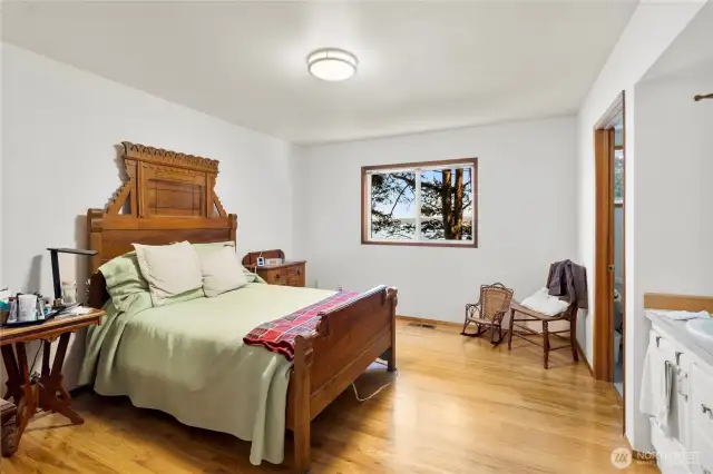 Bedroom #1 with private sink & cabinet