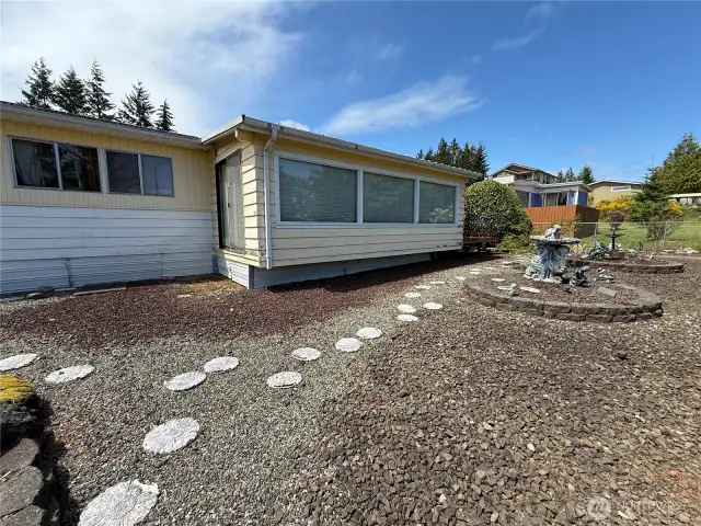 Just imagine the possibilities with this front yard