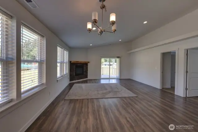 Dining space and Living Room