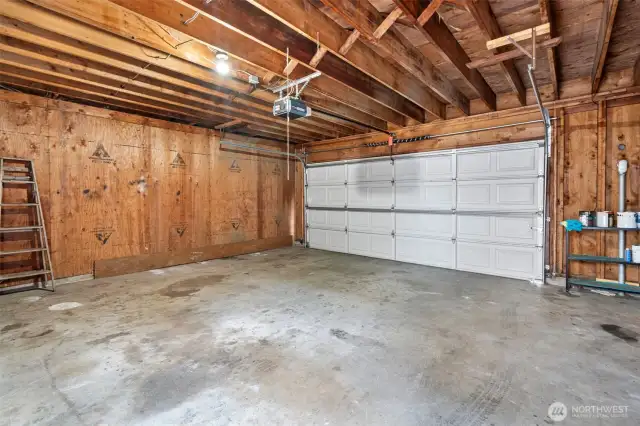Private two car garage