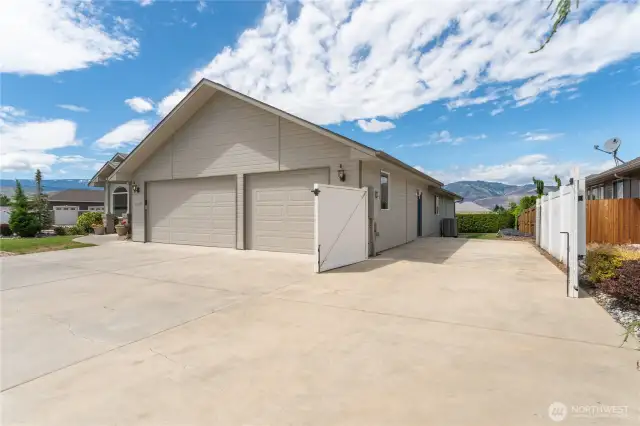 RV storage  and partial fenced yard