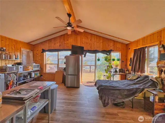 Open area Living/Dining & Kitchen provides great natural light