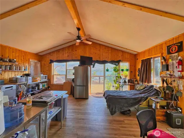 Open area Living/Dining & Kitchen provides great natural light