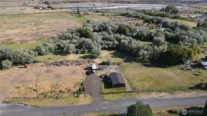 The area looking south.