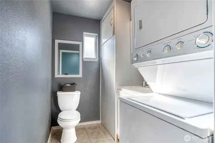 Laundry, half bath