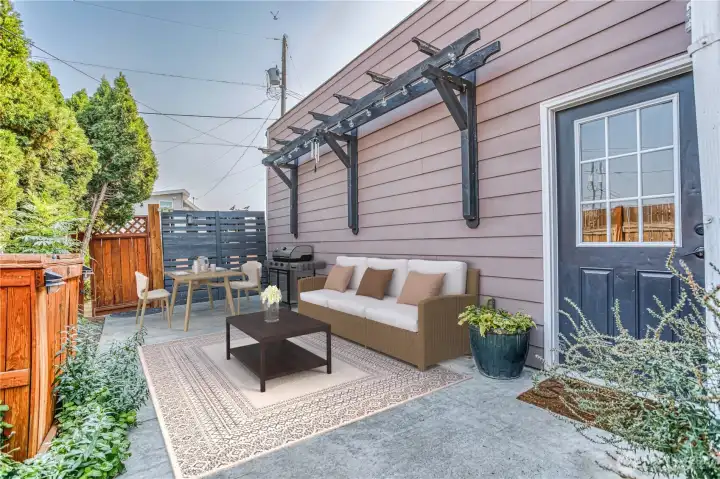 Patio Virtually Staged