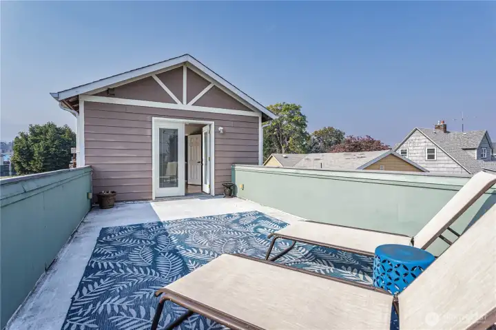 Deck off primary bedroom