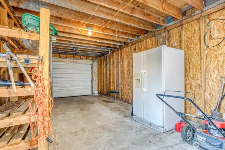Single car attached garage