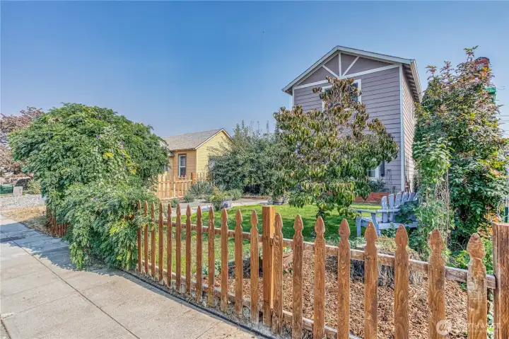 Front walkway and landscaping